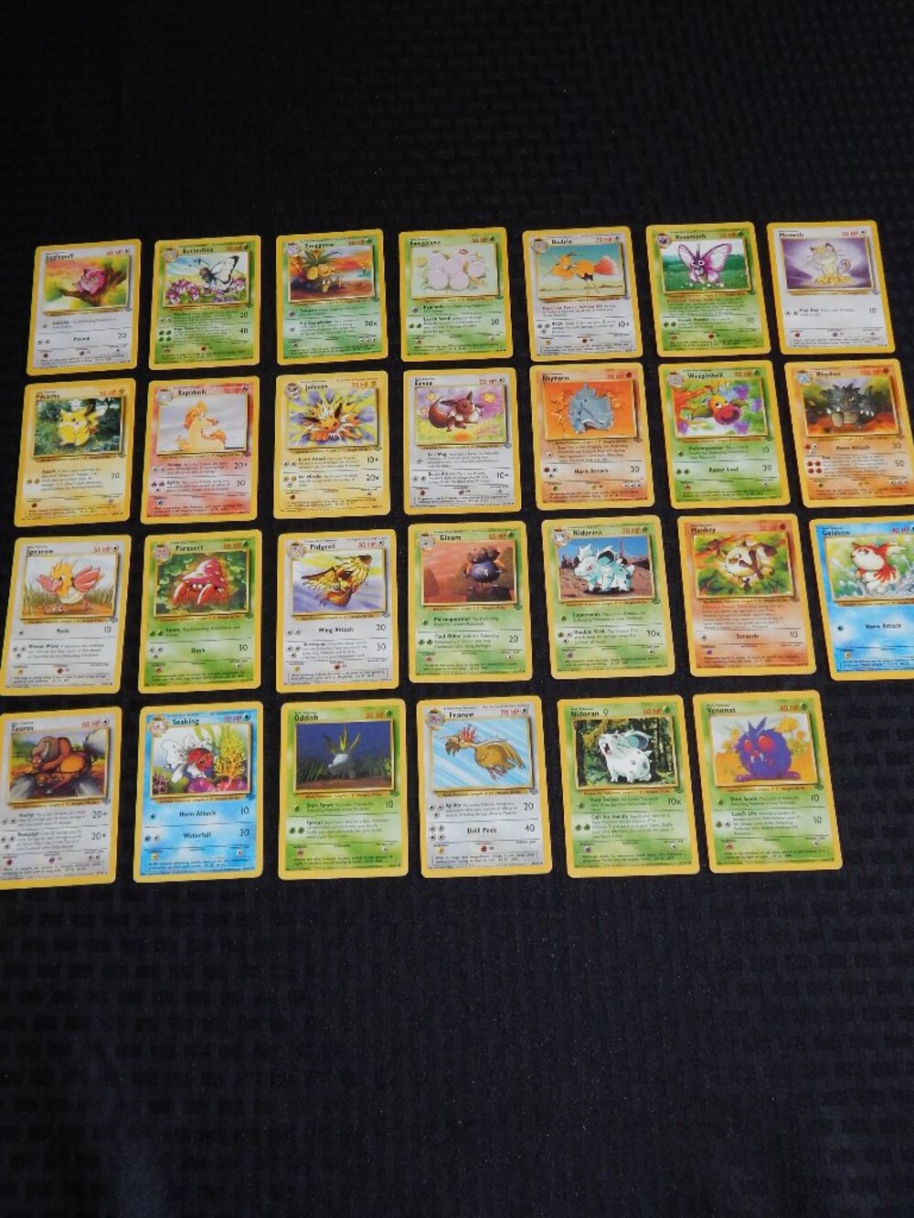Vintage LOT 27 Pokemon TCG WOTC Jungle Base Series Set Trading Cards